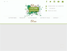 Tablet Screenshot of cattier-paris.com